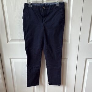 Mid—Rise Navy Pants by Tommy Hilfiger/Size 8